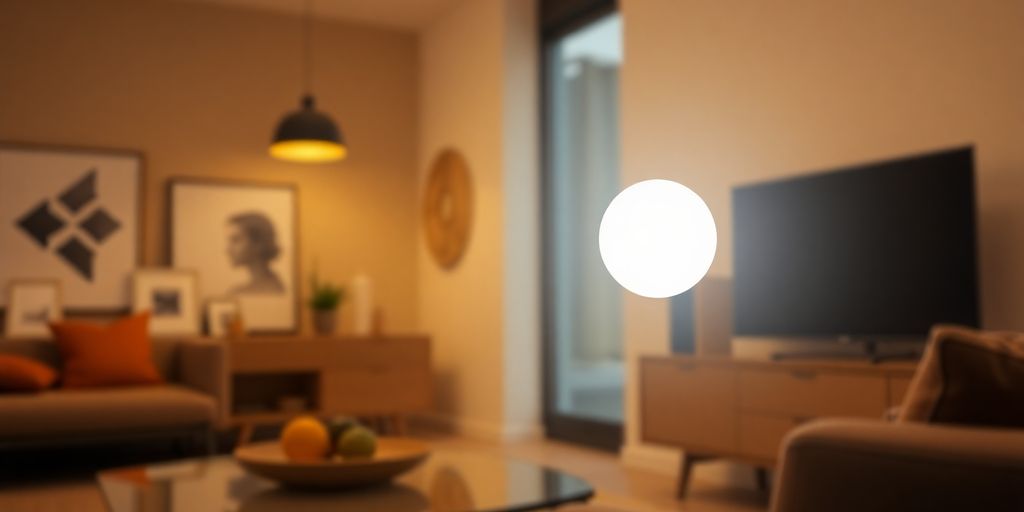 G125 LED bulb glowing in a stylish interior setting.