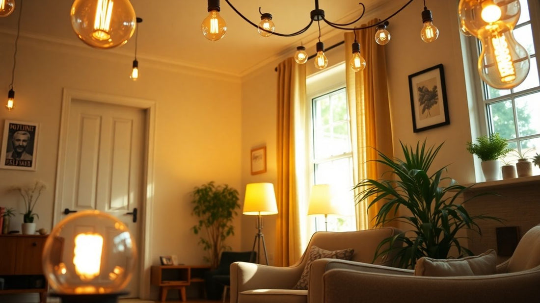 ASDA light bulbs brightening a home interior.