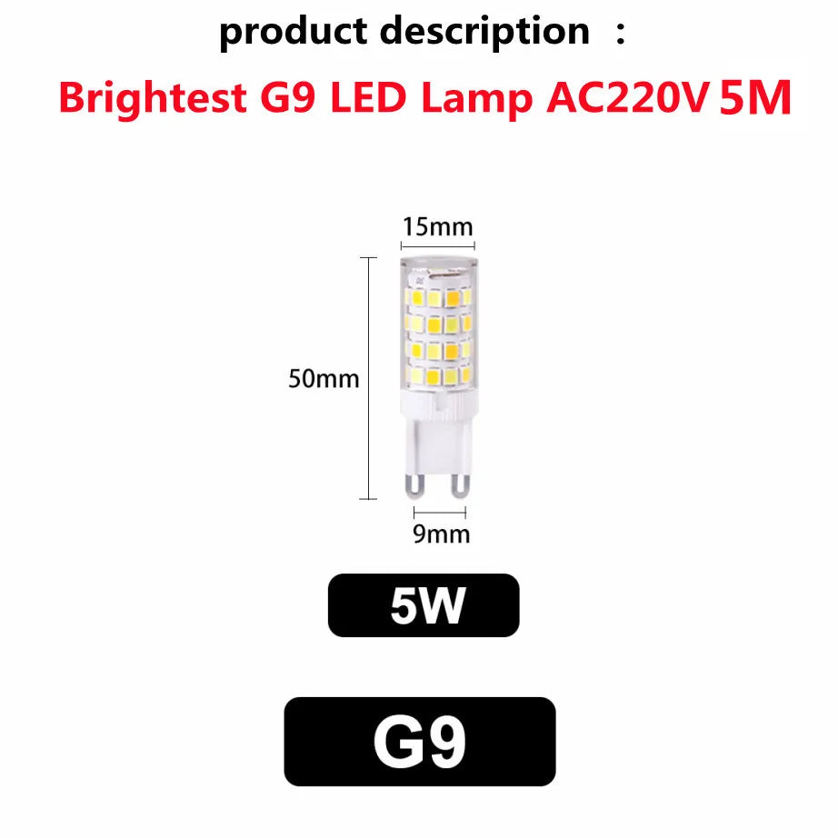 Brightest G9 LED Lamp Sets